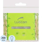 Палочки ватные из бамбука Luscan 200 штук zip-пакет