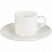 превью Кофейная пара Wilmax фарфоровая белая чашка 90 мл/блюдце (WL-993007)