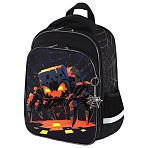 Ранец BRAUBERG QUADRO, 3 отделения, с брелком, Fire spider, 37×28х18 см