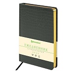 Ежедневник датированный 2026, А5, 138×213 мм, BRAUBERG «Comodo», под кожу, серый