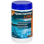Средство для дезинфекции бассейнов, 1 кг, КРИСТАЛПУЛ LONG, медленный хлор, таблетки по 20 г