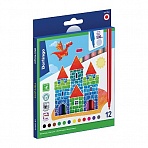 Фломастеры Berlingo «Замки», 12цв., смываемые, картон, европодвес