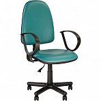 Кресло для оператора Jupiter зеленое (искусственная кожа/пластик/металл)