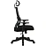 превью Кресло для руководителя Комус Мебель (Easy Chair) 634 чёрное (сетка/ткань, пластик)