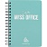 превью Тетрадь общая А5 Attache Miss Office 128л клетка гребень голубой с серебром