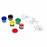 превью Краски пальчиковые JOVI «Super Bucket», 05 цветов по 35мл. + 20 трафаретов-раскрасок, пластиковое ведро