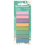 Закладки клейкие ERICH KRAUSE Pastel Bloom, пластиковые, 12×45 мм, 160 штук (20 л. х 8 цветов)