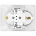 превью Розетка встраиваемая двойная Schneider Electric ANT000124 AtlasDesign с заземлением 16 А IP20 белая
