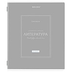 Тетрадь предметная CLASSIC 48 л., рельефный картон, матовая ламинация, ЛИТЕРАТУРА, линия, подсказ, BRAUBERG