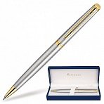 Ручка шариковая Waterman Hemisphere синяя серебристый с позолотой корпус