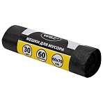 Мешки для мусора 60 лчерные в рулоне 30 штукПНД 10 мкм60×70 смWBZ (ВБЗ)702657