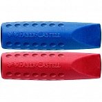 Набор ластиков-колпачков Faber-Castell «Grip 2001» 2шт., трехгранные, ассорти, пакет