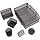 Настольный набор из металла Berlingo «Steel&Style», 7 предметов, черный