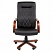 превью Кресло для руководителя Easy Chair 430 черное (искусственная кожа/массив дерева/металл)