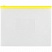 превью Папка-конверт на молнии OfficeSpace A5, прозрачная, 150мкм, молния желтая