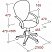 превью Кресло офисное Easy Chair 304 черное/оранжевое (ткань/сетка/металл)