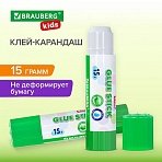 Клей-карандаш BRAUBERG KIDS 15 г