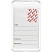 превью Бейдж Комус (Attache Selection) вертикальный 64x109 мм красный с покрытием Soft Touch без держателя (размер вкладыша 54x85)