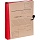 Папка архивная Attache Дело А4 из бумвинила красная 50 мм (складная, 4 х/б завязки, до 350 листов)