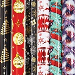 Бумага упаковочная новогодняя С ЭФФЕКТАМИ (1 шт. ) «Winter»70×100 смассортиЗОЛОТАЯ СКАЗКА592189