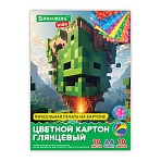 Картон цветной А4 МЕЛОВАННЫЙ, 10 листов, 10 цветов, в папке, BRAUBERG KIDS, M. Craft, 200×290 мм