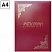 превью Папка адресная «Юбиляру» OfficeSpace, А4, бумвинил, бордовый, инд. упаковка