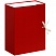 превью Короб архивный с завязками OfficeSpace разборный, БВ, 120мм, красный, клапан МГК