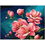 Картина по номерам на холсте ТРИ СОВЫ «Яблоневый цвет», 30×40, с акриловыми красками и кистями
