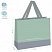 превью Пакет подарочный 23×18×10см MESHU «Duotone. Gray-mint», отд. фольгой, матовая ламинация