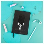 Записная книжка А5 80л., кожзам, MESHU «Ice», твердая обложка, тиснение фольгой, вырубка, блок в линию