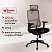 превью Кресло для руководителя Комус Мебель (Easy Chair) 601 серое/чёрное (сетка, пластик)