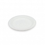 Тарелка одноразовая бумажная диаметр 180 мм белая 50 штук в упаковке