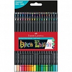 Карандаши цветные Faber-Castell «Black Edition», 36цв., трехгран., черное дерево, заточен., картон. 