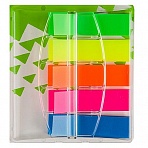Клейкие закладки Attache Selection пластиковые 5 цветов по 40 листов 45×12 мм