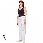 Брюки повара у14-БР белые (размер 60-62 рост 170-176)