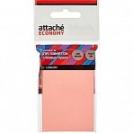Стикеры Attache Economy 76×51 мм неоновый розовый (1 блок, 100 листов)
