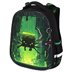 Ранец BRAUBERG PREMIUM, 2 отделения, с брелоком, «Digital spider», LED-ЛАМПОЧКИ, 38×29х16 см