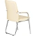 превью Конференц-кресло Easy Chair 810 VPU бежевое (экокожа, металл хромированный)
