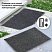 превью Коврик входной ворсовый влаго-грязезащитный ЛАЙМА/ЛЮБАША, 60×90 см, ребристый, толщина 7 мм, серый