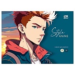 Альбом для акварели, 30л., А4, на склейке ArtSpace «Anime style. Man», 180г/м2