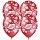 Воздушные шары, 25шт., М12/30см, Поиск «Cherry Red Сердца», пастель, растровый рисунок