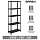 Стеллаж металлический BRABIX «ГРАФИТ MS KD-180/30/70-5», лофт, 1800×700х300 мм, 5 полок, 291267