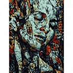 Картина по номерам на холсте ТРИ СОВЫ «Абстракция», 30×40см, с акриловыми красками и кистями