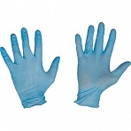 Мед. смотров. перчатки нитрил, н/с, н/о, текстур, голубые, CW27 (XS),50 п/уп