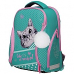 Ранец Berlingo Nova «Curious cat» 37×28×18см, 2 отделения, 2 кармана, анатомическая спинка