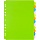 Разделитель листов Attache Selection пластиковый 12 листов цветной (105x240 мм)