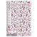 превью Тетрадь А4 80 л., HATBER, гребень, клетка, матовая ламинация, «Floral collection» (микс в спайке), 082972
