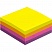 превью Стикеры Attache Selection 51×51 мм неоновые 4 цвета (желтый, оранжевый, розовый, фиолетовый) 400 листов
