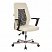 превью Кресло офисное Easy Chair 225 DSL PTW бежевое/черное (искусственная кожа/сетка/пластик/металл)