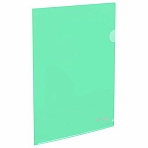 Папка-уголок жесткаянепрозрачнаяА4цвет мятный0.15 ммBRAUBERG PASTEL272892